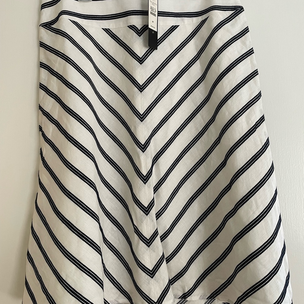 Talbots linen lined skirt